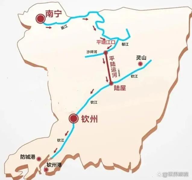 平陸運(yùn)河路線(xiàn)規(guī)劃示意圖